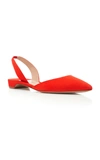 Paul Andrew 'rhea' Slingback Ballerinas In Orange