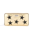 STELLA MCCARTNEY metallic Stars zipped wallet,POLYURETHANE10%