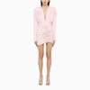 THE MANNEI THE MANNEI PINK DRAPED SILK DRESS