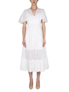 Anna Molinari Embroidered Dress In White