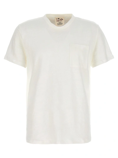 Mc2 Saint Barth Man White Cotton T-shirt