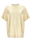 JIL SANDER LAMINATED T-SHIRT GOLD