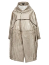 COMME DES GARÇONS OVERSIZE TEXTURE TRENCH COAT COATS, TRENCH COATS GRAY