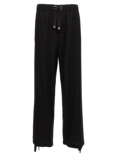 Versace Cotton Poplin Jog Pants In Black