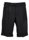 PT TORINO WOOL BERMUDA SHORTS BERMUDA, SHORT BLACK