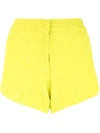 MANISH ARORA HIGH-RISE SEQUIN-EMBROIDERED SHORTS,5406LIME12055690