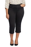 Nydj Joni High Waist Relaxed Capri Jeans In Black