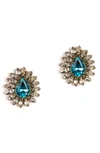 DEEPA GURNANI LEESHA CRYSTAL POST EARRINGS