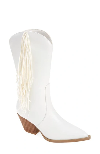 Billini Andi Tassel Western Boot In White