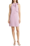 Vince Camuto Halter Tie Neck A-line Dress In Orchid