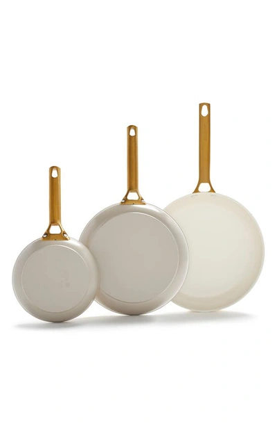 GREENPAN RESERVE SET OF 3 CERAMIC NONSTICK FRYING PANS