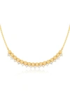 EF COLLECTION BEADED DIAMOND FRONTAL NECKLACE