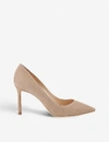 Jimmy Choo Romy 85 Spitze Pumps Aus Nudefarbenem Wildleder In Nude