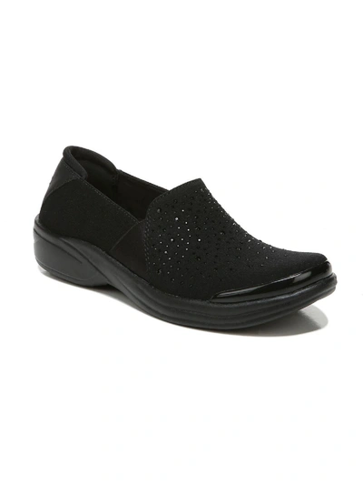 Bzees Poppyseed Womens Slip On Comfort Casual And Fashion Sneakers In Black