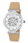 Porsamo Bleu Laura Women's Automatic Watch With Mother Of Pearl Dial, 1212alal In Silver