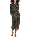Isabel Marant Etoile Midi Shirtdress In Black