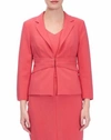 IRIS SETLAKWE STRETCH CREPE JACKET IN CORAL