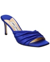 Jimmy Choo Basil 75 Jersey Mule In Blue