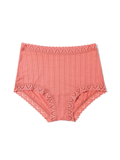 Hanky Panky Mellowluxe™ High Rise Boyshort In Pink