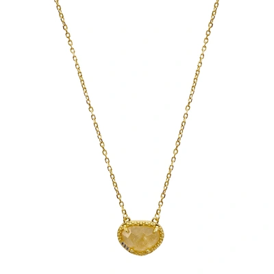 Adornia Fine Jewelry 14k Over Silver 2.00 Ct. Tw. Citrine November Birthstone Necklace In Gold