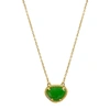 Adornia Fine Jewelry 14k Over Silver 2.00 Ct. Tw. Peridot August Birthstone Necklace In Green