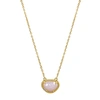 Adornia Fine Jewelry 14k Over Silver 2.00 Ct. Tw. Opal October Birthstone Necklace In Pink