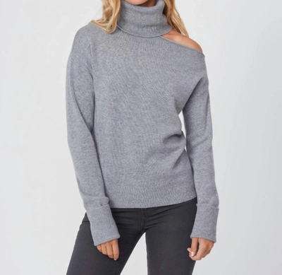 Paige Raundi Wool Jumper Heather Grey In Blue