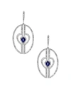 Diana M. Diamond Earrings In White