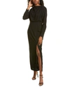 Michele Laperle Open Back Gown In Black