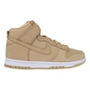 Nike Dunk High Premium Sneakers In Beige