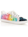 KURT GEIGER LEXI WOMENS TIE-DYE LACE-UP CASUAL AND FASHION SNEAKERS