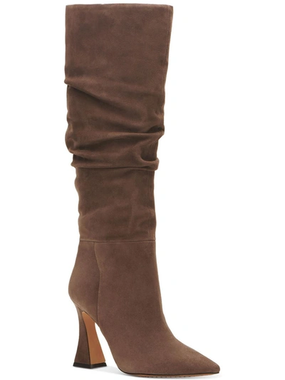 Vince Camuto Alinkay Womens Suede Slouchy Knee-high Boots In Multi