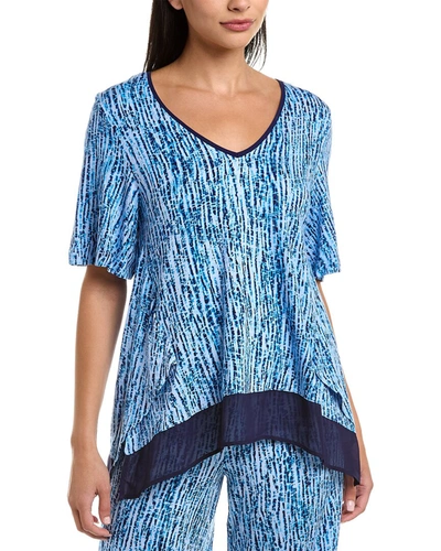 Donna Karan Sleepwear Top In Blue