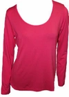 Angel Scoop-neck Top In Fuchsia In Pink