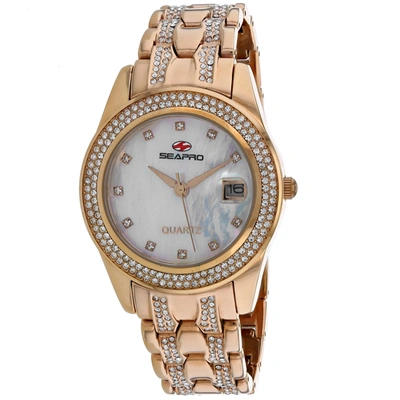 Seapro Intrigue Mother Of Pearl Dial Ladies Watch Sp0010 In Gold Tone / Mop / Mother Of Pearl / Rose / Rose Gold Tone