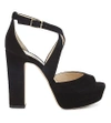 JIMMY CHOO April 120 suede heeled sandals