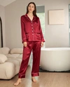 LILYSILK WOMEN'S 22 MOMME CHIC TRIMMED SILK PAJAMAS SET