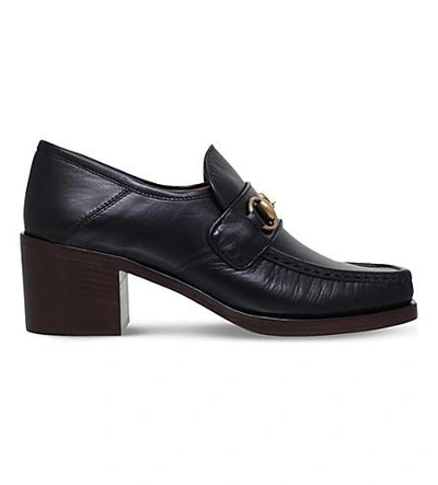 Gucci 55mm Vegas Leather Loafers In Black