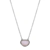 Adornia Fine Adornia Birthstone Necklace .925 Sterling Silver In Pink