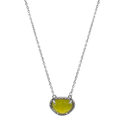 Adornia Fine Adornia Birthstone Necklace .925 Sterling Silver In Green
