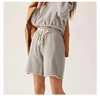 MOTHER THE KICK BACK KNEE SHORT IN HEATHER GREY
