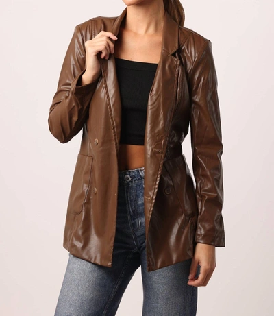 Another Love Paige Blazer Sequoia Jacket In Brown