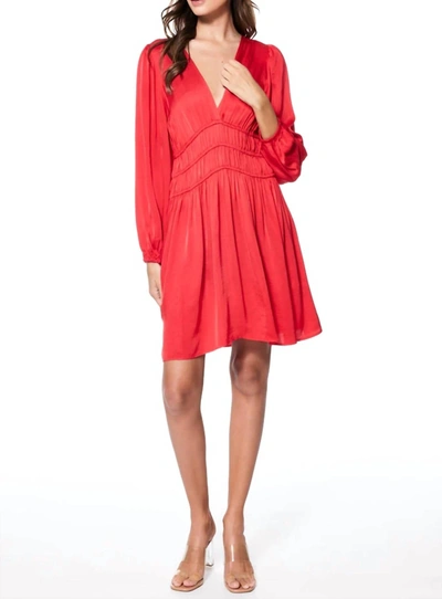 Young Fabulous & Broke Salome Dress In Rebel Red In Pink