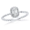 Diana M. D 0.06 Bg 0.07 14kw Ring 2.0 Gr 9 St In White