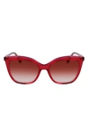 LONGCHAMP 53MM RECTANGULAR SUNGLASSES