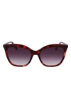 LONGCHAMP 53MM RECTANGULAR SUNGLASSES