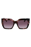 LONGCHAMP 53MM RECTANGULAR SUNGLASSES