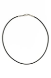 KONSTANTINO LEATHER CORD NECKLACE,KL01-131-20