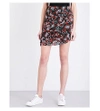 MAJE Jerkita floral-print crepe mini skirt