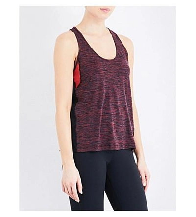 Whistles Colourblock Longline Vest Top In Red